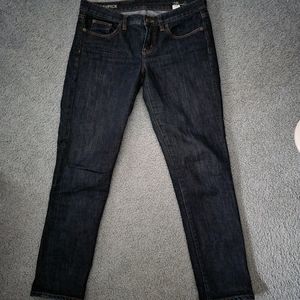 J Crew Toothpick ankle jeans.